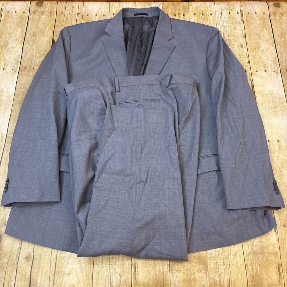 Jos A Bank 1905 Suit Light Gray  Tailored Fit 52R 42W 27I